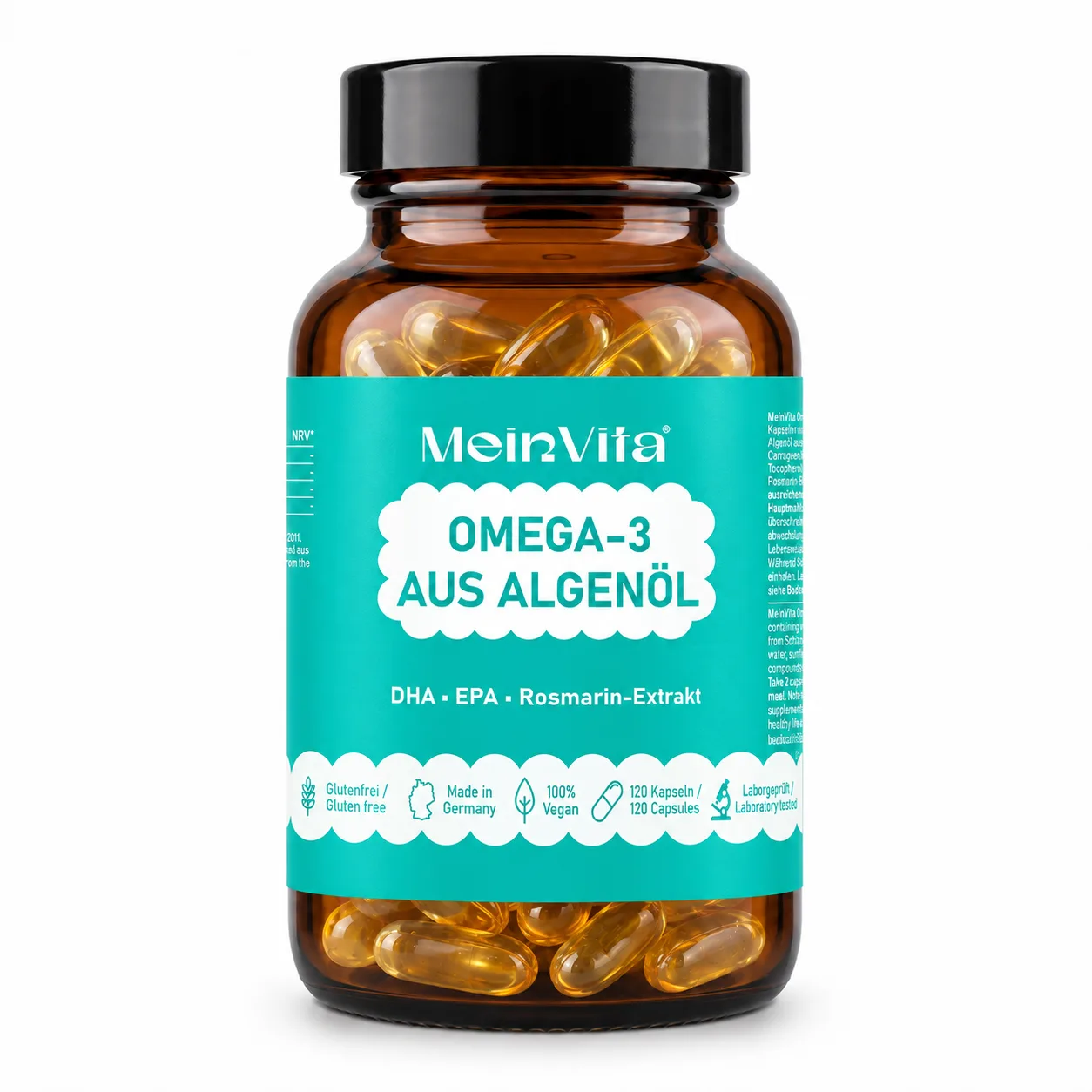 MeinVita Omega-3 aus Algenöl — offizielles Produktfoto